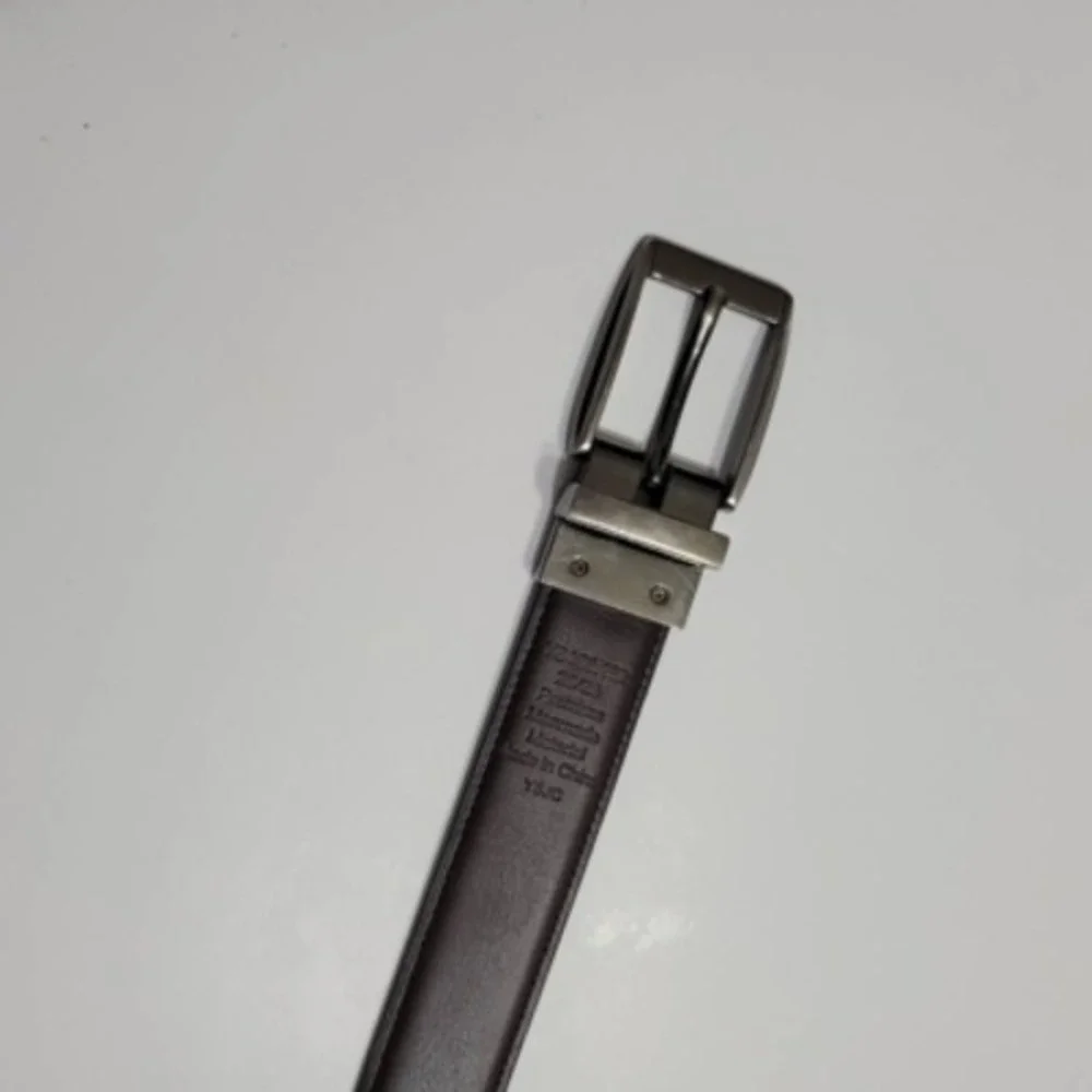Boys Waist Dress Belt Brown Silver Adjustable Buckle 26/28